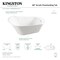 Aqua Eden Freestanding Bathtubs, 59.45 L, 28.38 W, White, Acrylic VTRS592826Q - alternate 2